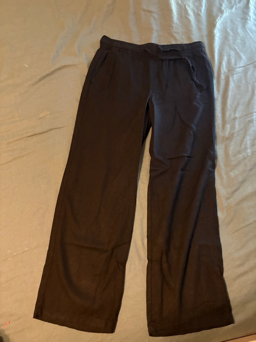 Old Navy Black Wide-Leg Drawstring Pants